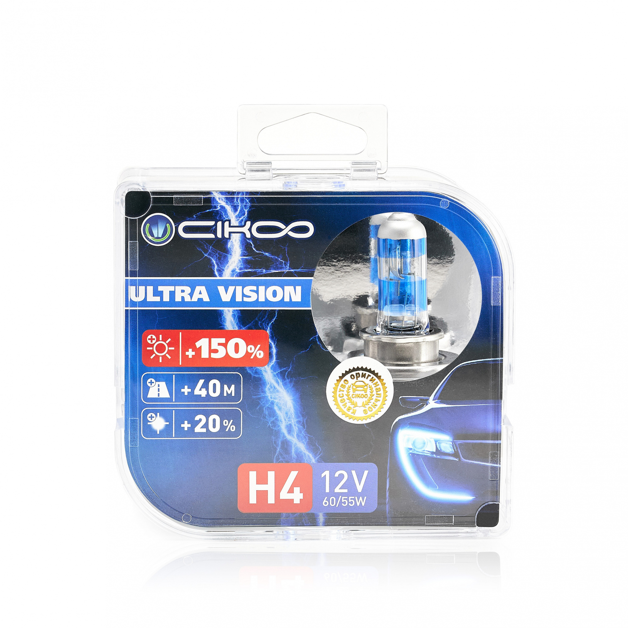 CG1504 H4 +150% Галогеновые лампы CIKOO 12V